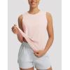 image:imagebaleaf Womens Cooling Workout Tank Tops Quick Dry Loose Fit Athletic Tops Sleeveless Shirts UPF50 Lightweight Running GymLight Pink