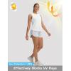 image:imagebaleaf Womens Cooling Workout Tank Tops Quick Dry Loose Fit Athletic Tops Sleeveless Shirts UPF50 Lightweight Running GymWhite