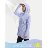 image:imagebaleaf Womens Sun Protection Long Jacket UPF 50 Hoodie Lightweight UV Rash Guard Cooling Cover Up SPF Swim Beach AthleticLight Blue