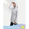 image:imagebaleaf Womens Sun Protection Long Jacket UPF 50 Hoodie Lightweight UV Rash Guard Cooling Cover Up SPF Swim Beach AthleticLight Gray