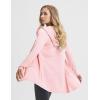 image:imagebaleaf Womens Sun Protection Long Jacket UPF 50 Hoodie Lightweight UV Rash Guard Cooling Cover Up SPF Swim Beach AthleticLight Pink