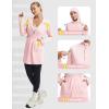 image:imagebaleaf Womens Sun Protection Long Jacket UPF 50 Hoodie Lightweight UV Rash Guard Cooling Cover Up SPF Swim Beach AthleticLight Pink