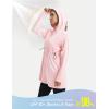 image:imagebaleaf Womens Sun Protection Long Jacket UPF 50 Hoodie Lightweight UV Rash Guard Cooling Cover Up SPF Swim Beach AthleticLight Pink