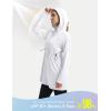 image:imagebaleaf Womens Sun Protection Long Jacket UPF 50 Hoodie Lightweight UV Rash Guard Cooling Cover Up SPF Swim Beach AthleticWhite