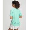 image:imagebaleaf Womens Sun Protection Shirts Shorts Sleeve UPF 50 Moisture Wicking Quick Dry Workout Top for Hiking Running SummerLight Green