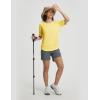 image:imagebaleaf Womens Sun Protection Shirts Shorts Sleeve UPF 50 Moisture Wicking Quick Dry Workout Top for Hiking Running SummerYellow