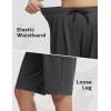 image:imagebaleaf Womens 12 Bermuda Long Shorts with Pockets High Waisted Stretch Knee Length Athletic Yoga ShortsHeather Black