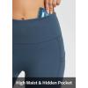 image:imagebaleaf Womens 8 5 3 Biker Shorts High Waist Yoga Workout Gym Running Volleyball Spandex Shorts with PocketsNavy Bluesofter