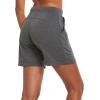 image:imagebaleaf Womens 5 Cotton Lounge Shorts Sweat Athletic with Pockets High Waist Summer CasualCharcoal