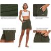 image:imagebaleaf Womens 5 Cotton Lounge Shorts Sweat Athletic with Pockets High Waist Summer CasualOlive