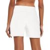 image:imagebaleaf Womens 5 Cotton Lounge Shorts Sweat Athletic with Pockets High Waist Summer CasualWhite