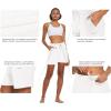 image:imagebaleaf Womens 5 Cotton Lounge Shorts Sweat Athletic with Pockets High Waist Summer CasualWhite