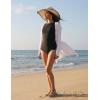 image:imagebaleaf High Neck One Piece Swimsuit Women Tummy Control Ruched Bathing Suit Swimwear with Adjustable StrapsBlack
