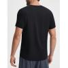 image:imagebaleaf Mens Cooling Workout Shirts Short Sleeve Running Athletic TShirts UPF 50 Sun Protection Quick Dry Moisture WickingBlack