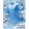 image:imagebaleaf Mens Cooling Workout Shirts Short Sleeve Running Athletic TShirts UPF 50 Sun Protection Quick Dry Moisture WickingBlue