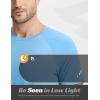 image:imagebaleaf Mens Cooling Workout Shirts Short Sleeve Running Athletic TShirts UPF 50 Sun Protection Quick Dry Moisture WickingBlue