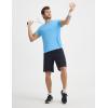 image:imagebaleaf Mens Cooling Workout Shirts Short Sleeve Running Athletic TShirts UPF 50 Sun Protection Quick Dry Moisture WickingBlue