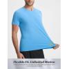 image:imagebaleaf Mens Cooling Workout Shirts Short Sleeve Running Athletic TShirts UPF 50 Sun Protection Quick Dry Moisture WickingBlue