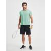 image:imagebaleaf Mens Cooling Workout Shirts Short Sleeve Running Athletic TShirts UPF 50 Sun Protection Quick Dry Moisture WickingLight Green