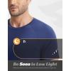 image:imagebaleaf Mens Cooling Workout Shirts Short Sleeve Running Athletic TShirts UPF 50 Sun Protection Quick Dry Moisture WickingNavy Blue