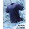 image:imagebaleaf Mens Cooling Workout Shirts Short Sleeve Running Athletic TShirts UPF 50 Sun Protection Quick Dry Moisture WickingNavy Blue