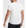 image:imagebaleaf Mens Cooling Workout Shirts Short Sleeve Running Athletic TShirts UPF 50 Sun Protection Quick Dry Moisture WickingWhite