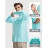 image:imagebaleaf Mens Long Sleeve Sun Shirts with Pocket 14 Zip Hiking Running Quick Dry Lightweight Rash Guard UV Outdoor ShirtLight Green