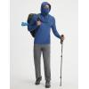 image:imagebaleaf Mens Sun Hoodies UPF 50 Separate Hood with Face Mask Long Sleeve Fishing Shirts UV Protection Rash GuardNavy Blue