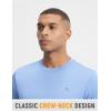 image:imagebaleaf Mens Sun Protection Shirts Short Sleeve TShirts Swim Rash Guard Hiking Running SPF UPF 50 UV LightweightHeather Blue