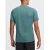 image:imagebaleaf Mens Sun Protection Shirts Short Sleeve TShirts Swim Rash Guard Hiking Running SPF UPF 50 UV LightweightHeather Dark Green