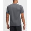 image:imagebaleaf Mens Sun Protection Shirts Short Sleeve TShirts Swim Rash Guard Hiking Running SPF UPF 50 UV LightweightHeather Gray
