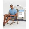 image:imagebaleaf Mens Sun Protection Shirts Short Sleeve TShirts Swim Rash Guard Hiking Running SPF UPF 50 UV LightweightHeather Light Blue