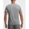 image:imagebaleaf Mens Sun Protection Shirts Short Sleeve TShirts Swim Rash Guard Hiking Running SPF UPF 50 UV LightweightHeather Light Gray
