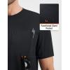 image:imagebaleaf Mens Sun Shirts with Pocket Short Sleeve T Shirts UPF 50 UV SPF Lightweight Quick Dry Hiking Fishing Rash GuardBlack