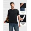 image:imagebaleaf Mens Sun Shirts with Pocket Short Sleeve T Shirts UPF 50 UV SPF Lightweight Quick Dry Hiking Fishing Rash GuardBlack