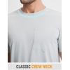 image:imagebaleaf Mens Sun Shirts with Pocket Short Sleeve T Shirts UPF 50 UV SPF Lightweight Quick Dry Hiking Fishing Rash GuardLight Gray