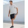 image:imagebaleaf Mens Sun Shirts with Pocket Short Sleeve T Shirts UPF 50 UV SPF Lightweight Quick Dry Hiking Fishing Rash GuardLight Gray