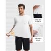 image:imagebaleaf Mens Sun Shirts with Pocket Short Sleeve T Shirts UPF 50 UV SPF Lightweight Quick Dry Hiking Fishing Rash GuardWhite