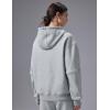 image:imagebaleaf Womens Loose Fleece lined Hooded SweatshirtHeather Light Gray