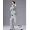 image:imagebaleaf Womens Loose Fleece lined Hooded SweatshirtHeather Light Gray