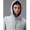 image:imagebaleaf Womens Loose Fleece lined Hooded SweatshirtHeather Light Gray