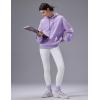 image:imagebaleaf Womens Loose Fleece lined Hooded SweatshirtLight Purple