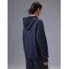 image:imagebaleaf Womens Loose Fleece lined Hooded SweatshirtNavy Blue