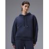 image:imagebaleaf Womens Loose Fleece lined Hooded SweatshirtNavy Blue