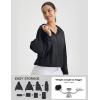 image:imagebaleaf Womens Sun Jackets Lightweight Packable Crop Shirts UPF 50 Long Sleeve Hoodie Water Resistant Zip Up Tops AthleticBlack