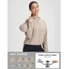 image:imagebaleaf Womens Sun Jackets Lightweight Packable Crop Shirts UPF 50 Long Sleeve Hoodie Water Resistant Zip Up Tops AthleticKhaki