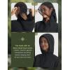 image:imagebaleaf Womens Sun Jackets No Insert Lightweight Hiking Hoodie UPF 50 Workout Mosquito Clothes Long Sleeve UV with 2 PocketsBlack