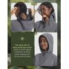 image:imagebaleaf Womens Sun Jackets No Insert Lightweight Hiking Hoodie UPF 50 Workout Mosquito Clothes Long Sleeve UV with 2 PocketsDark Gray
