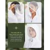 image:imagebaleaf Womens Sun Jackets No Insert Lightweight Hiking Hoodie UPF 50 Workout Mosquito Clothes Long Sleeve UV with 2 PocketsWhite