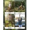 image:imagebaleaf Womens Sun Jackets No Insert Lightweight Hiking Hoodie UPF 50 Workout Mosquito Clothes Long Sleeve UV with 2 PocketsWhite